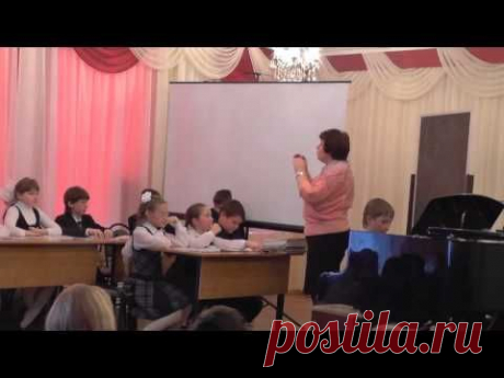 Работа над интервалами. Урок Е. Н. Нестеровой.