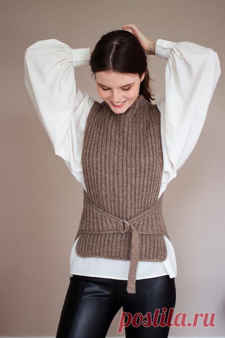 Модная безрукавка спицами или крючком | Непутёвые заметки про вязание | Яндекс Дзен