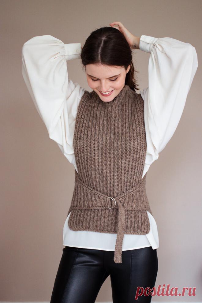 Модная безрукавка спицами или крючком | Непутёвые заметки про вязание | Яндекс Дзен