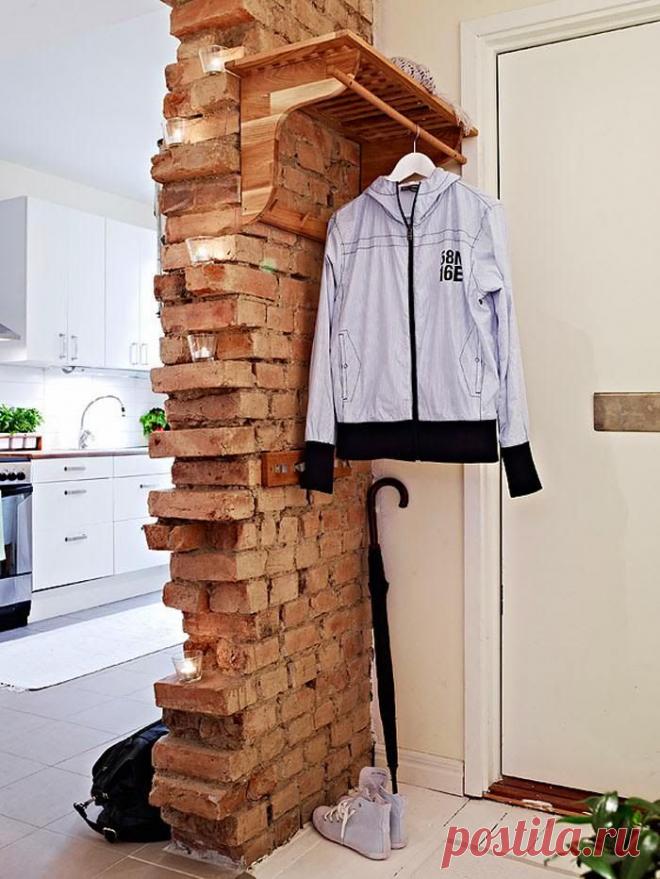 Кирпичная кладка как элемент дизайна интерьера — Роскошь и уют