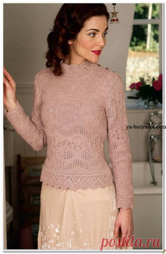 Пуловер «Пыльная роза»