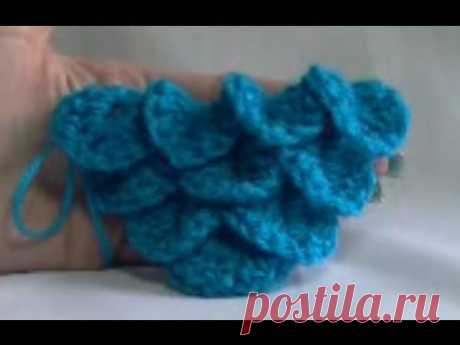 Crocodile Stitch Shawl Crochet Tutorial - How to start