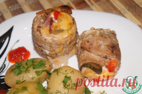 Мясные рулетики-пенёчки.
