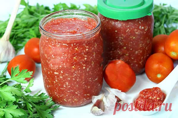 Хреновая закуска из помидор с хреном и чесноком - Хреновина на зиму классическая