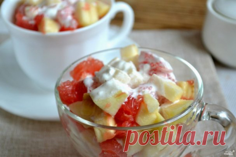 Салат с грейпфрутом - пошаговый рецепт с фото на Повар.ру