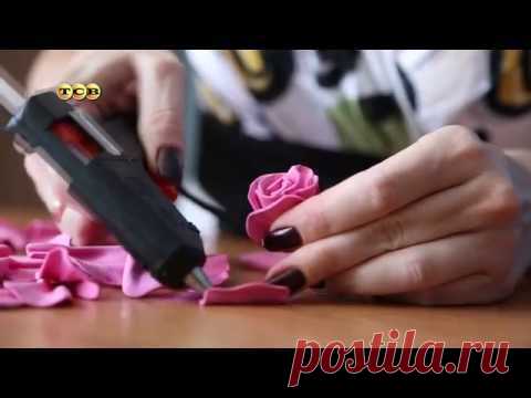 Цветы из фоамирана. Мастер-класс.