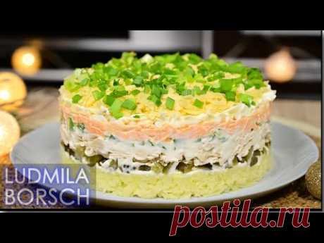 Салат "МОНАХ" который Покоряет всех своим пикантным вкусом на Новогодний стол.