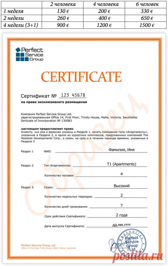 Сертификаты