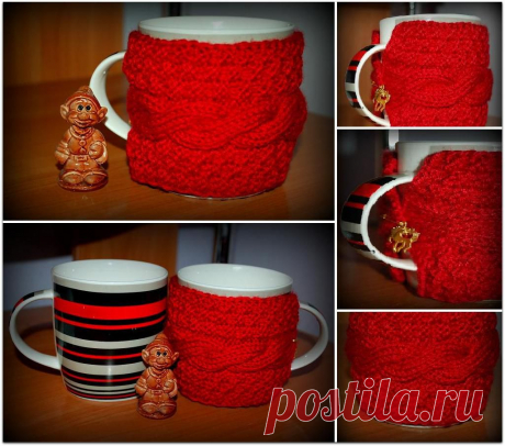 Еще один вариант &quot;одёжки&quot; для чашки.