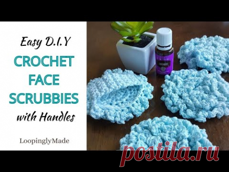 The Best Crochet Face Scrubbies with Handles