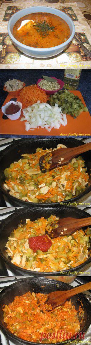 Рассольник с грибами - пошаговый рецепт с фотоКулинарные рецепты