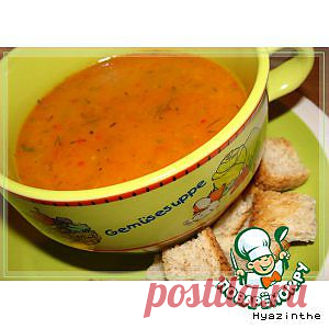 Суп-пюре из сладкого перца - кулинарный рецепт