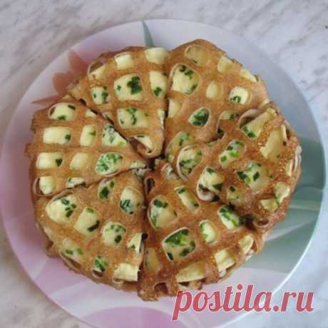 ФАРШИРОВАННЫЕ ОМЛЕТОМ С ЗЕЛЕНЬЮ И СЫРОМ.Ай да Еда!