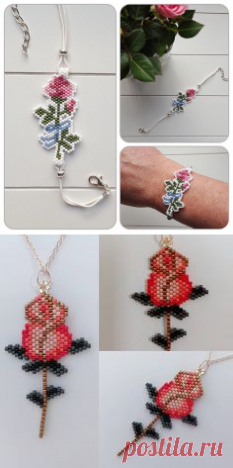 Naast tulpen is de roos een van mijn favoriete bloemen #kralen #beads #kralenwerk #beadwork #beadweaving #brickstitch #peyotestitch #roos #rose #ar… | Pinteres…