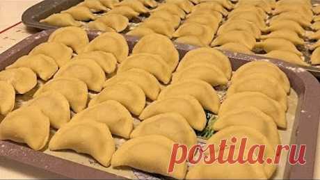 Заварное тесто. Вареники с мясом./Dumplings with meat