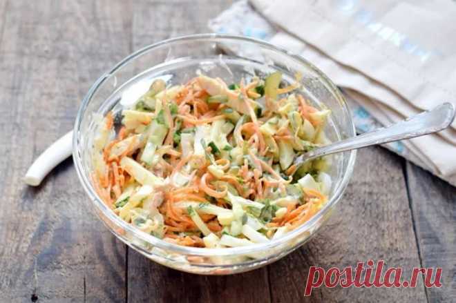 Обалденный быстрый салат без сыра и без мяса: