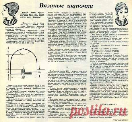 Вязаные шапочки