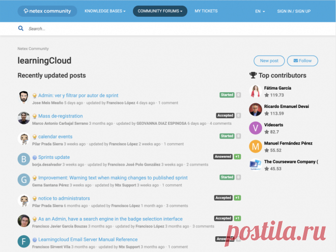 UserEcho: Community forum