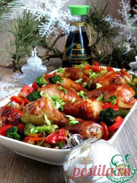 Куриные голени в пряной карамели - кулинарный рецепт