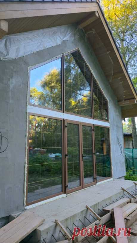 Установка теплого подставочного профиля Compacfoam CF100 в котеджном поселке Переделкино, Московской области.