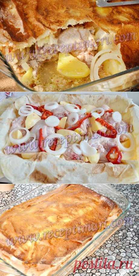 рецепт курица в лаваше