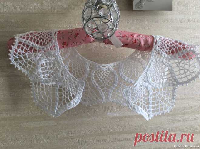 Новые воротнички. Схемы | Вязаные крючком аксессуары