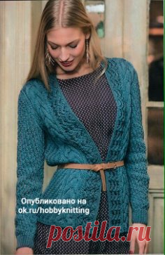 Кардиган спицами