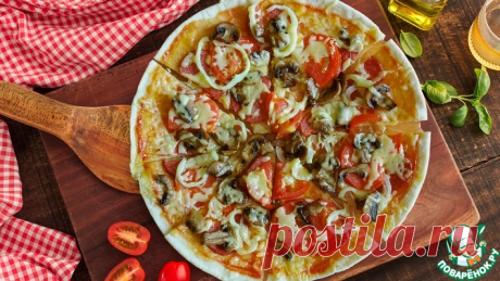 Тонкая пицца Кулинарный рецепт