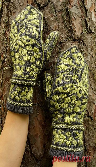Варежки Garden Dreams от Tiina Kuu, схема в PDF с описанием
