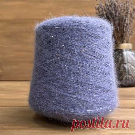 DolceFilato - Angora Spiky Tweed - 75% пух кролика, 5% вискоза 20% п/а. Метраж 500м/100гр