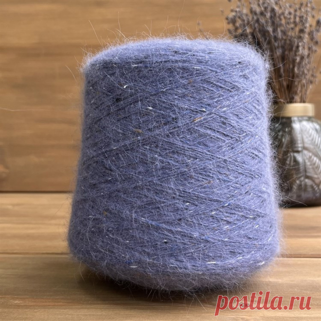 DolceFilato - Angora Spiky Tweed - 75% пух кролика, 5% вискоза 20% п/а. Метраж 500м/100гр
