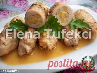«Куриные рулетики с айвой» (МК от Елены)