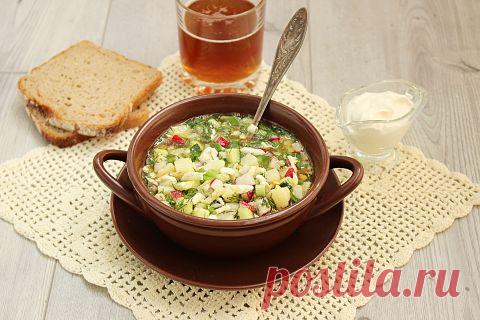 Холодный суп на квасе - рецепт с пошаговыми фото / Меню недели