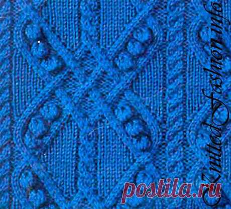 Узор &quot;сложные переплетения&quot; - KnittedFashion.info - Модное Вязание