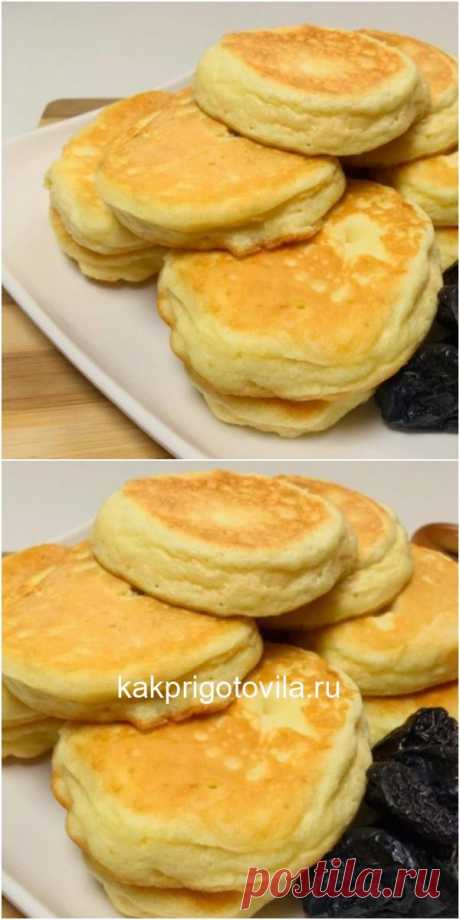 Это совсем не оладьи, а бисквиты на сковороде. Еще вкуснее обычных из духовки