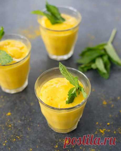 Восхитительный МАНГОВЫЙ ЛАССИ с куркумой