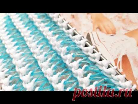 Knitting pattern ❤ Узор спицами ❤ strickmuster ❤ tricot ❤ how to knit ❤  tricô ❤  örgü deseni बुनना
