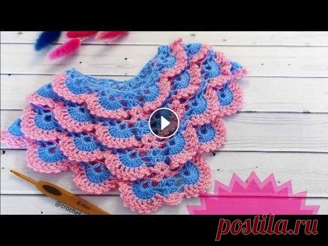 Пончо крючком "Веера"//Узор крючком Веера//Crochet Fan Poncho//Crochet Fan Pattern #ВязаниекрючкомсНатальейРогатовскойТакже вы можете посмотреть другие мои видео уроки:Самая модная шапка сезона Зима - Весна 2020: Шапка бини крючком с...