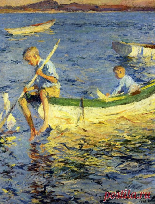 Фрэнк Бенсон (Frank Weston Benson),1862—1951гг. Америка. Дети.