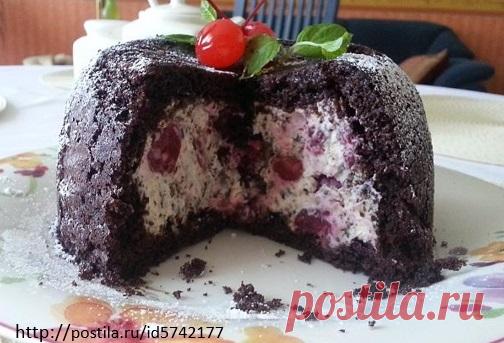 ИТАЛЬЯНСКИЙ ШОКОЛАДНЫЙ ДЕСЕРТ ИЛИ ТОРТ-КУПОЛ (ZUCCOTTO)