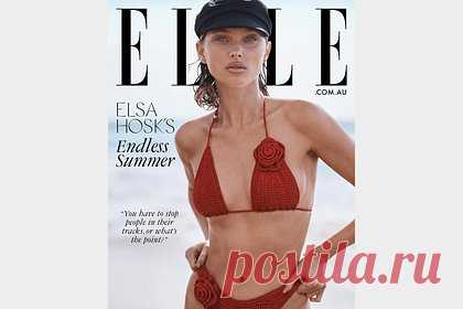 Бывший «ангел» Victoria's Secret снялась в вязаном бикини для обложки журнала. Шведская топ-модель Эльза Хоск снялась в откровенном образе для обложки австралийской версии журнала Elle. На размещенном снимке 35-летняя манекенщица запечатлена в вязаном красном бикини с объемными цветами. При этом она сочетала его с черным беретом, оформленным козырьком.