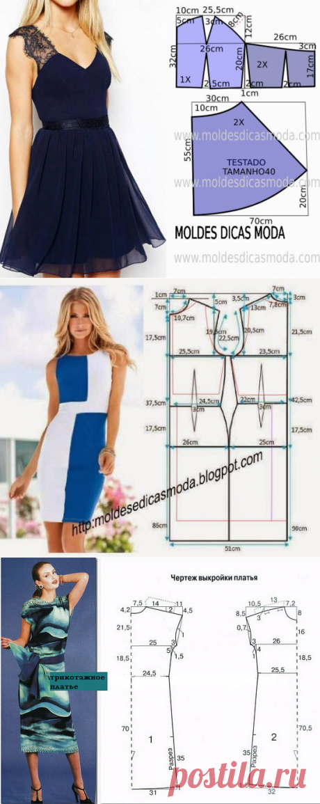 Простые выкройки летних платьев 2