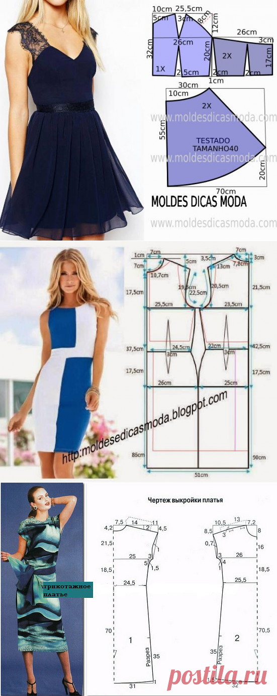 Простые выкройки летних платьев 2