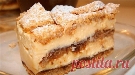Ореховый торт с лимонным кремом