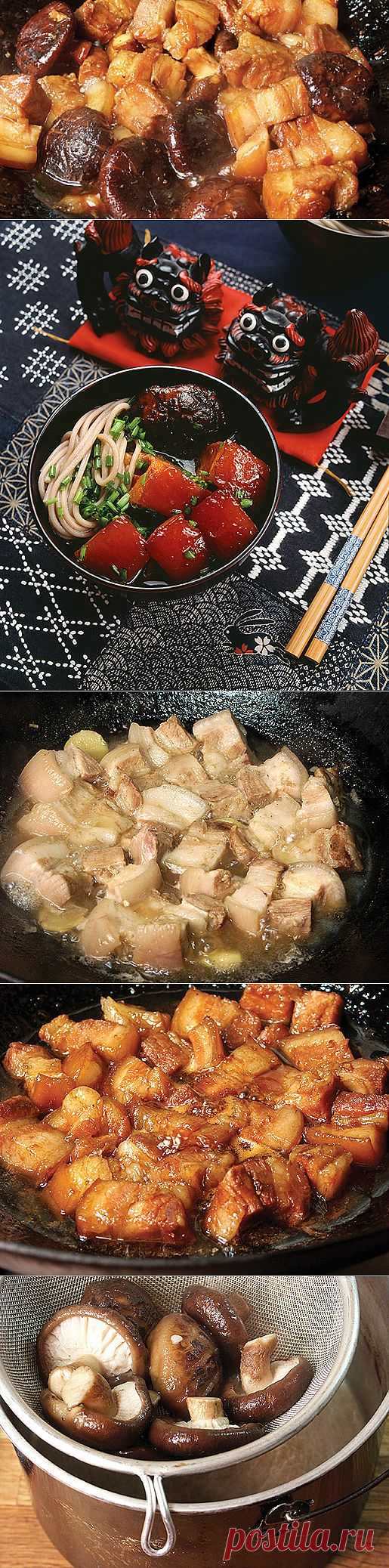 Рафуте: почеревок по-окинавски, нежная свинина с грибами | Готовим дома