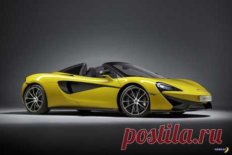 Банановый McLaren 570S Spider | Чёрт побери Вот еще один красивый автомобиль красивого бананового цвета. В этот раз новинка от McLaren – 570S Spider, да со складной жесткой крышей. А под капотом пламенный V8 на 562 силы с разгоном до сотни за 3.2 секунды. Максимальная скорость – 330 км/ч, но это только с поднятой крышей (она раскладывается за 15 секунд, что очень крутой результат). Как обычно, огорчить может только стоимость, которая составит от $210,000 за базовую комплектацию.