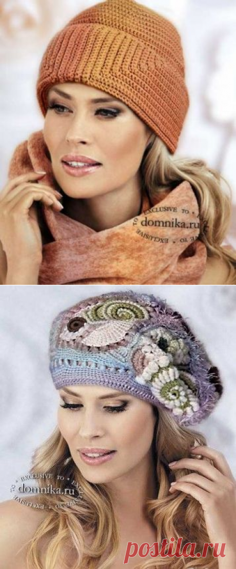 Шапки крючком
