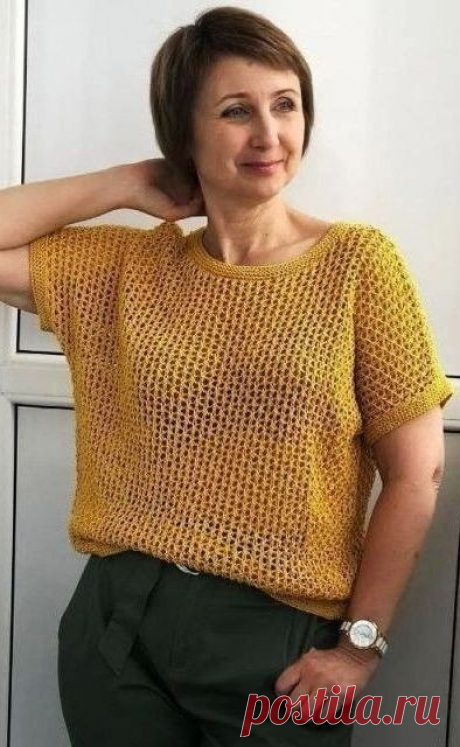 Топ узором "сеточка" спицами Топ узором "сеточка" спицамиАвтор svetlana_vargich.Вот такой топ узором «сеточка» можно легко связать по этому мастер-классу.Длина топа - 55 см, ширина - 50 см (мой размер, который я ношу, 44-46, т.е этот топ мне свободен).Набрала 107 п. и связала 5 рядов (2 см) платочной вязкой. Затем...