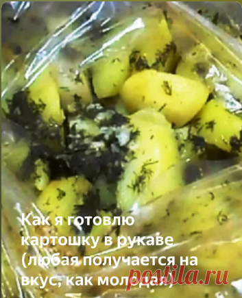 Картошка в рукаве