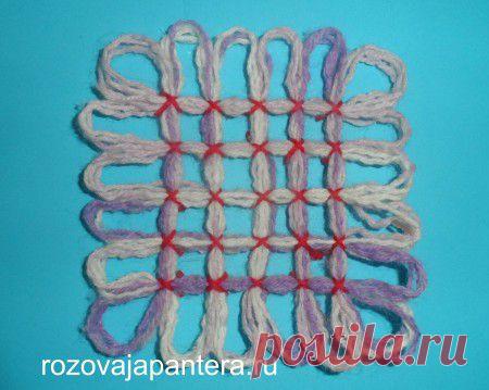 Мастер класс: салфетка из ниток | Розовая пантера
